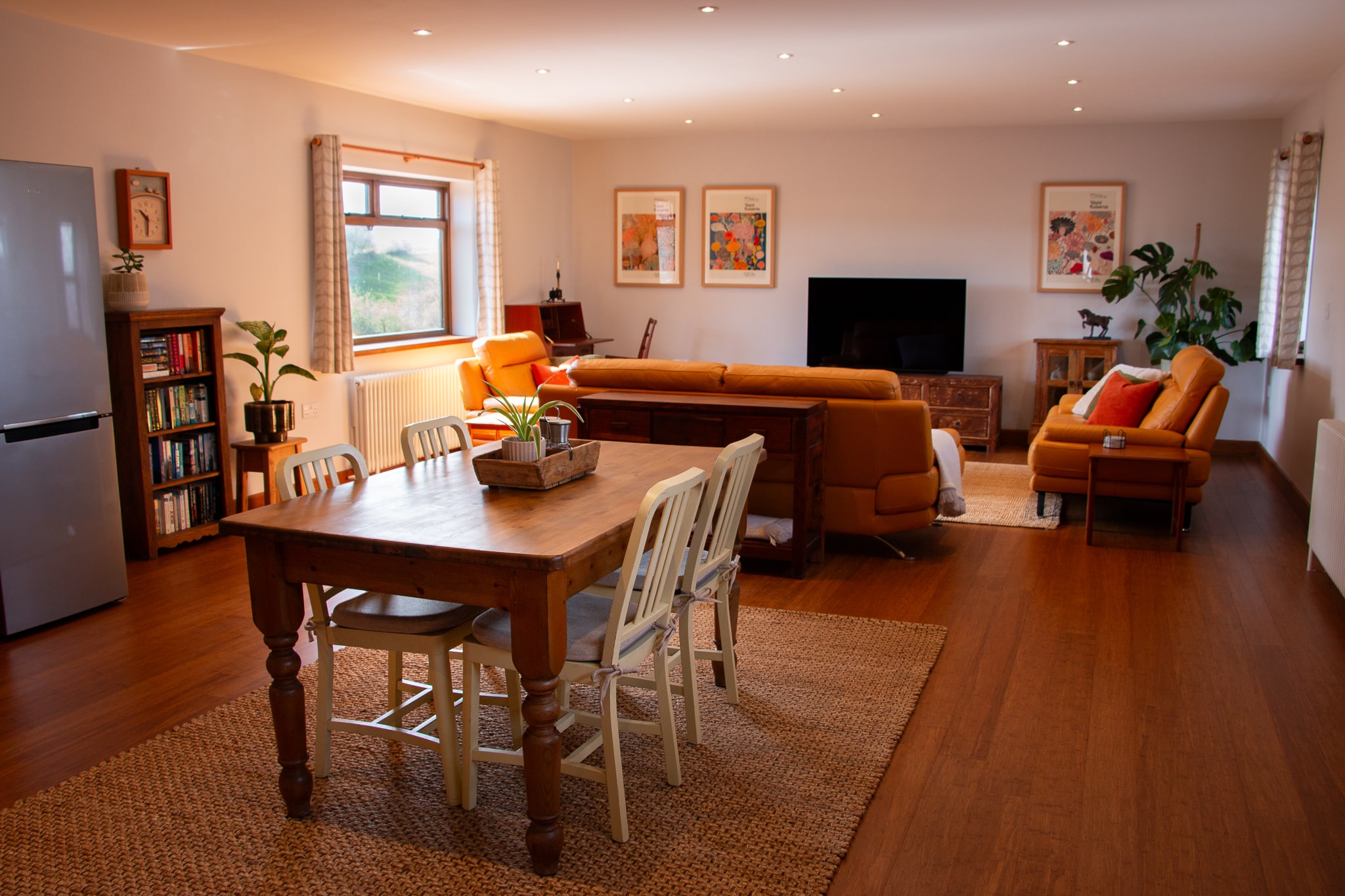 spacious open plan living