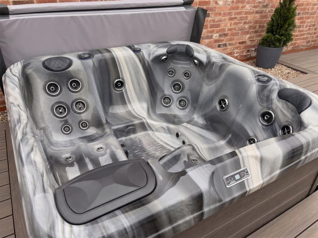Hot Tub at Hazel Tree Lodge, Clean, Private & Perfectly Balanced